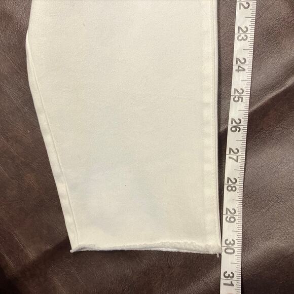 INC International Concepts Mid-Rise Skinny White‎ Distressed Jeans Women 18/34 - Picture 16 of 16
